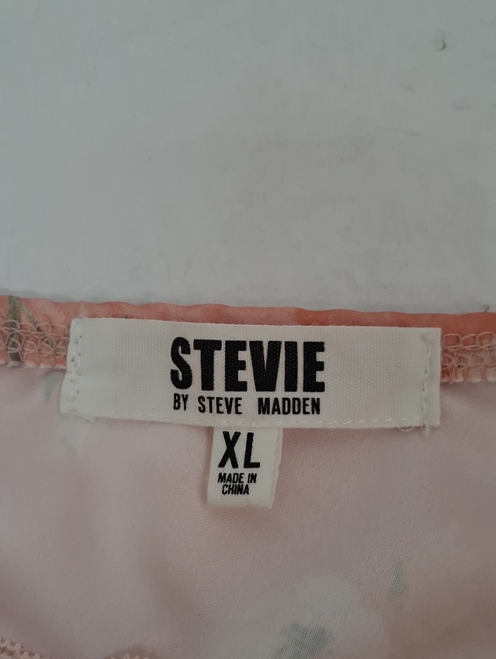 Steve Madden Stevie Pink Floral Satin Lace Cami Adjustable Strap XL - Picture 6 of 9